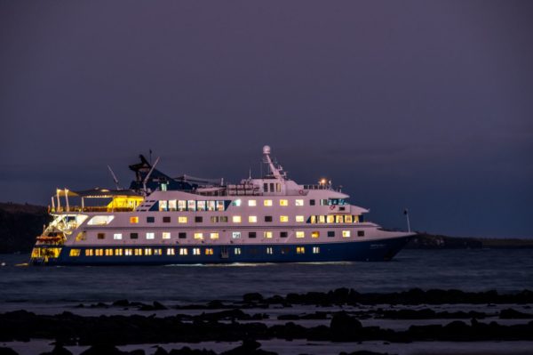 View of Santa Cruz Cruise at night time.