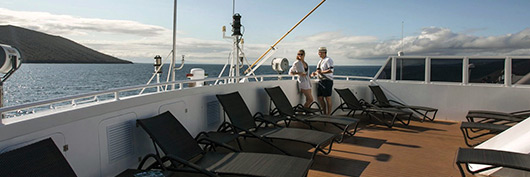 Sun Deck aboard Santa Cruz II Galapagos Cruise.